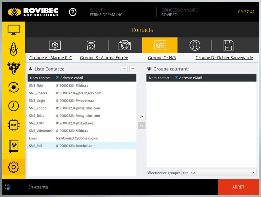 GESTION DES CONTACTS